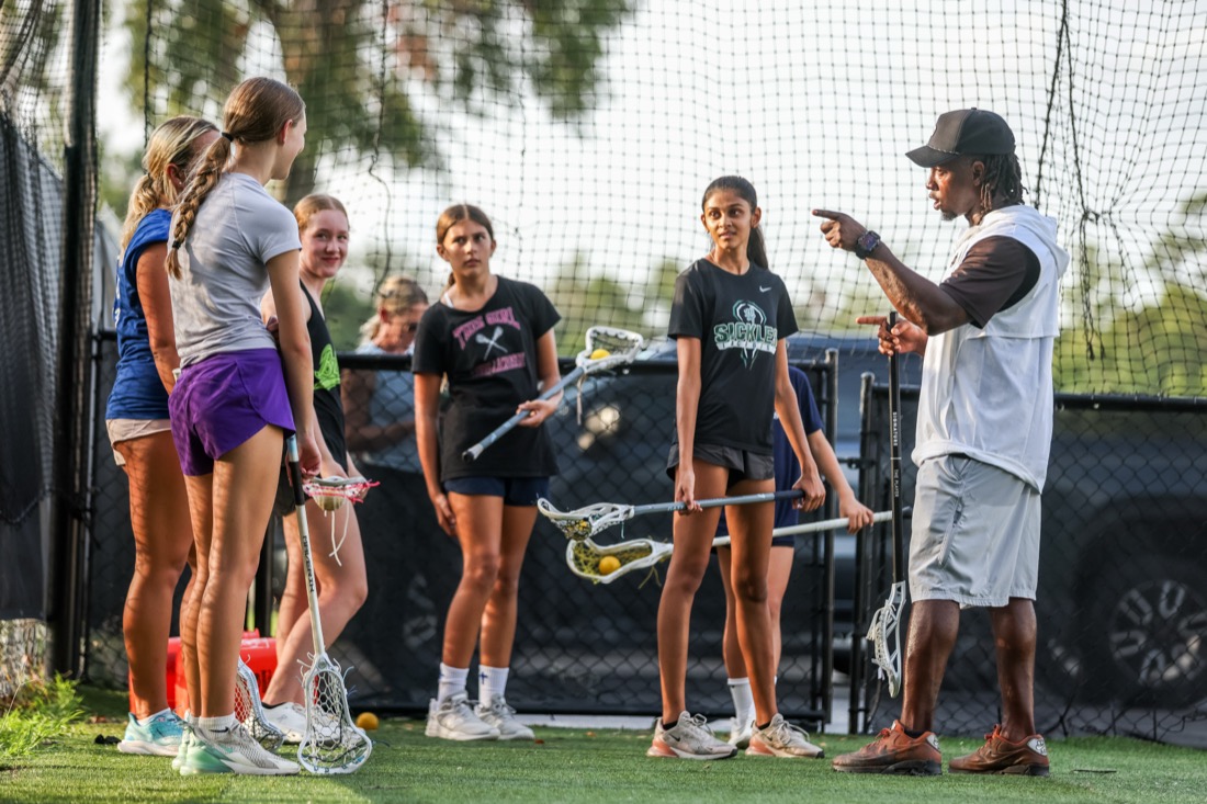 Lacrosse training session at BCP Lacrosse — Tampa Bay