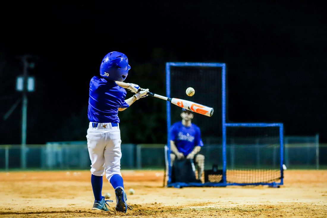 High school baseball game action — Tampa Bay