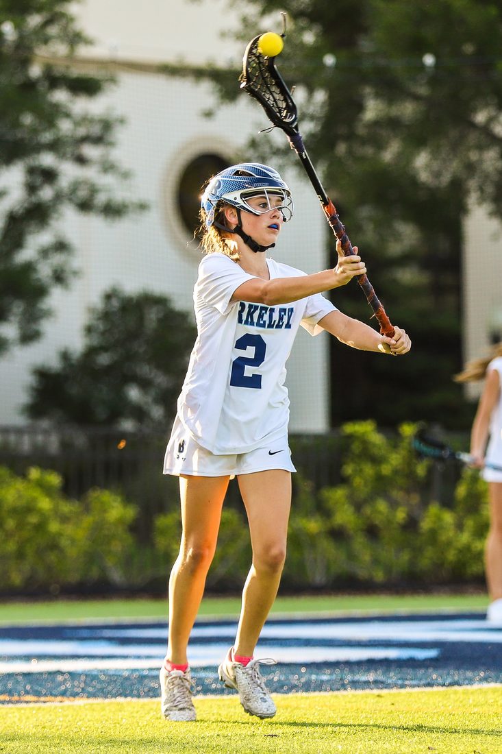 High school lacrosse game action — Tampa Bay