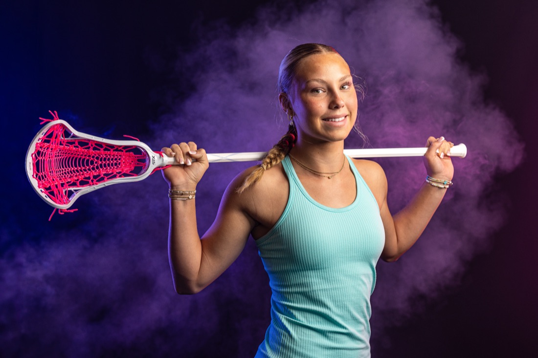 Lacrosse athlete portrait