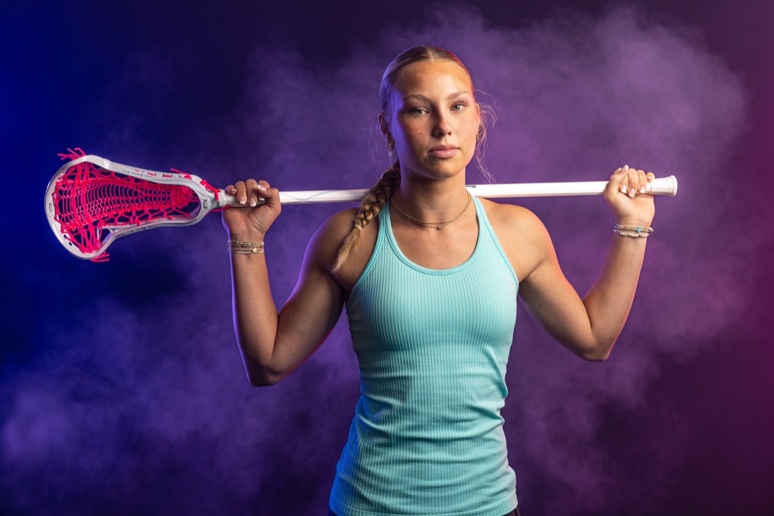 Athlete portrait session frame