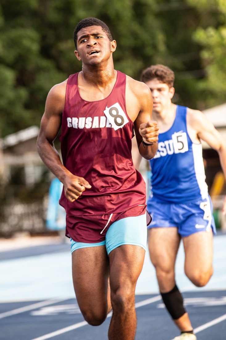 High school track and field action — Tampa Bay