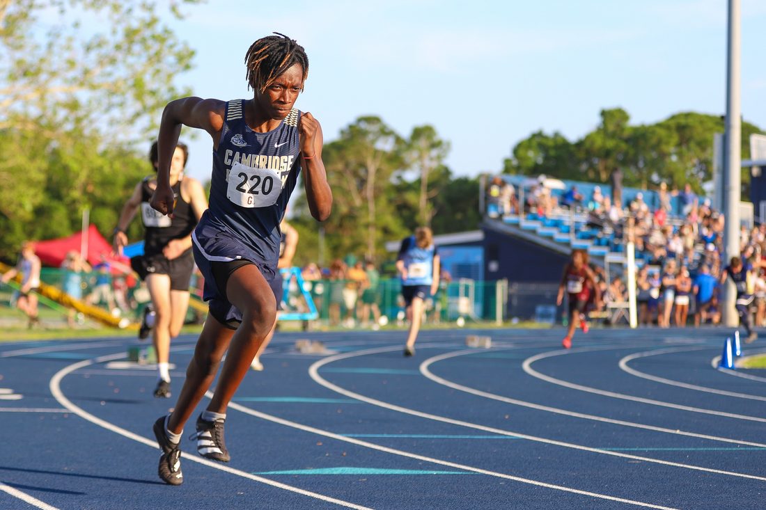 High school track and field action — Tampa Bay
