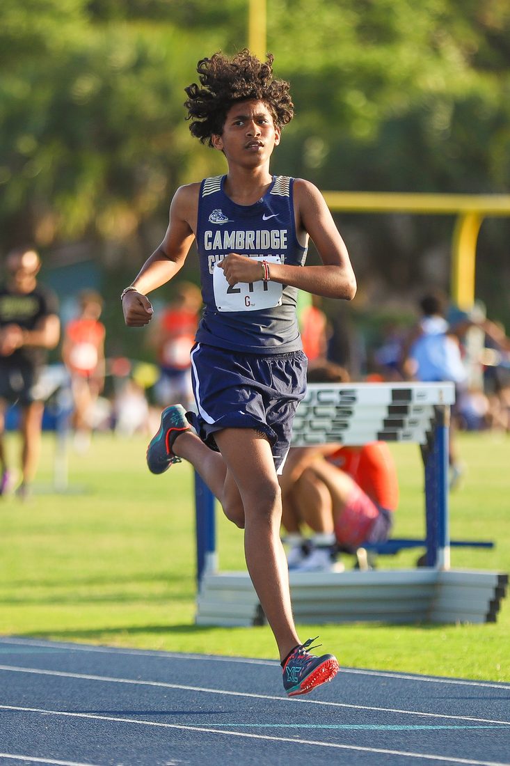 High school track and field action — Tampa Bay