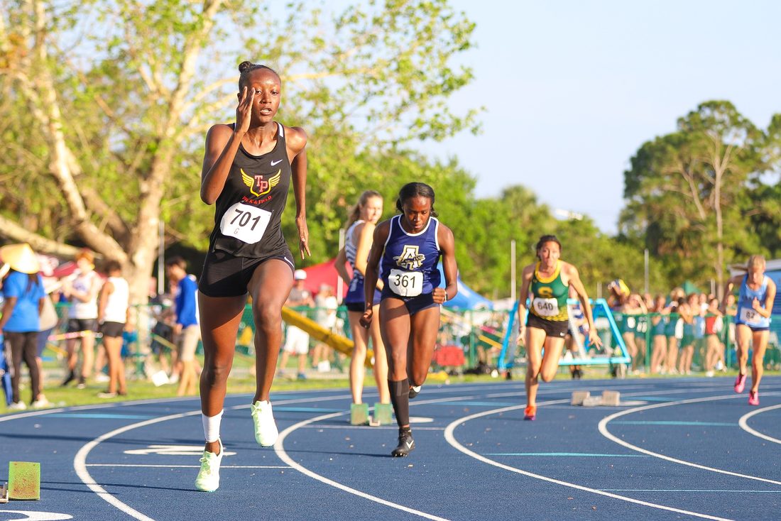High school track and field action — Tampa Bay