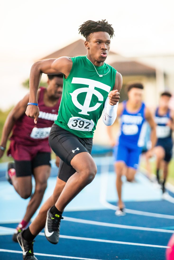 High school track and field action — Tampa Bay