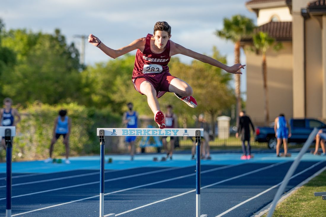 High school track and field action — Tampa Bay